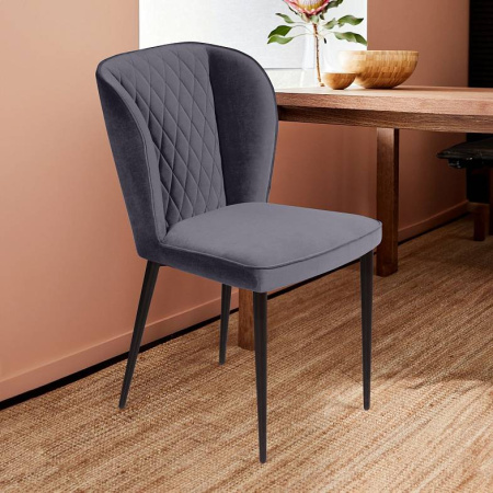 Стул NEXT (NEXT DARK GREY VL18, BK, VD)